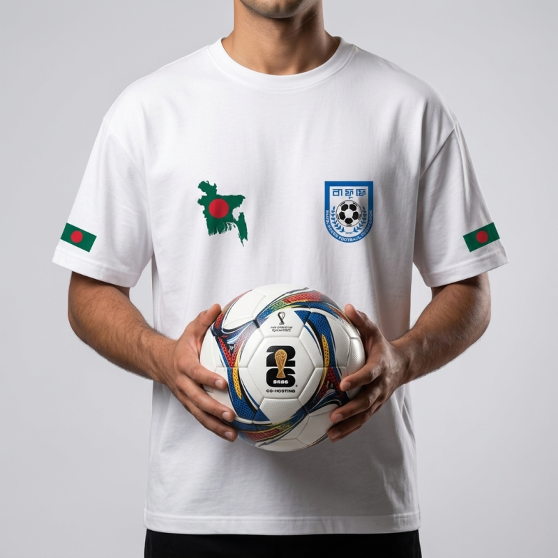 Bangladesh Football Edition Premium Drop-Shoulder