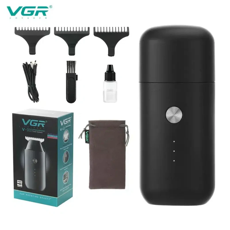 VGR V-932 Professional Cordless Mini Hair & Beard Trimmer for Men – 120 Min Runtime, 5W Silent Motor, Pocket-Sized & Travel Friendly