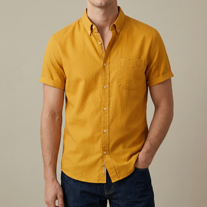 Men's Stylish Half Sleev  Casual  Solid Shirt ( Khatali )