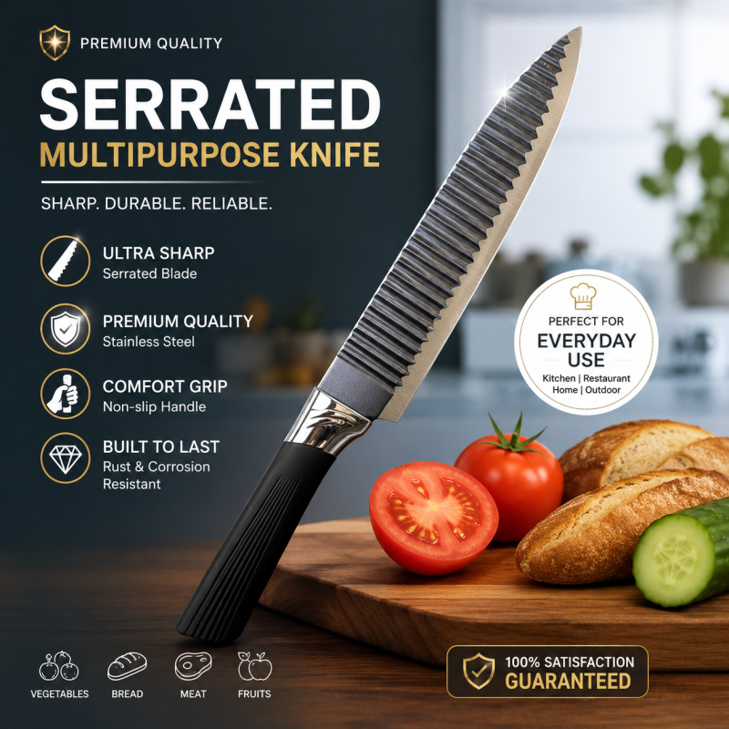 KUNSION Ultra-Sharp Multi-Purpose Chef Knife