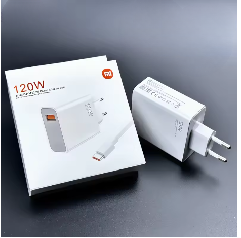 Xiaomi 120W Power Adapter Suit – Fast Wall Charger with 6A Fast Charging Data Cable & 2A1C Output Support