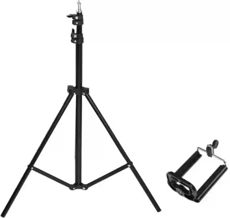 6 Ft Professional Aluminum Light Stand – Adjustable Studio Tripod with Screw Locking System, Quick Release Levers & 3.2kg Load Capacity for Photography & Vlogging