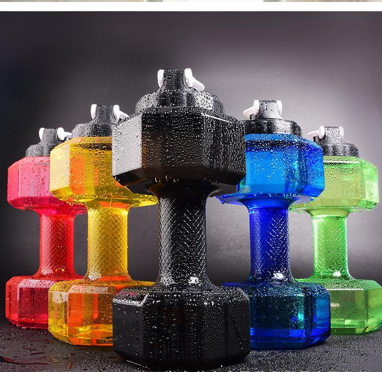 2-in-1 Dumbbell Shape Water Bottle 2.8L – BPA-Free Large Capacity Sports Water Jug & Handheld Gym Workout Fitness Weight for Fitness, Yoga & Outdoor