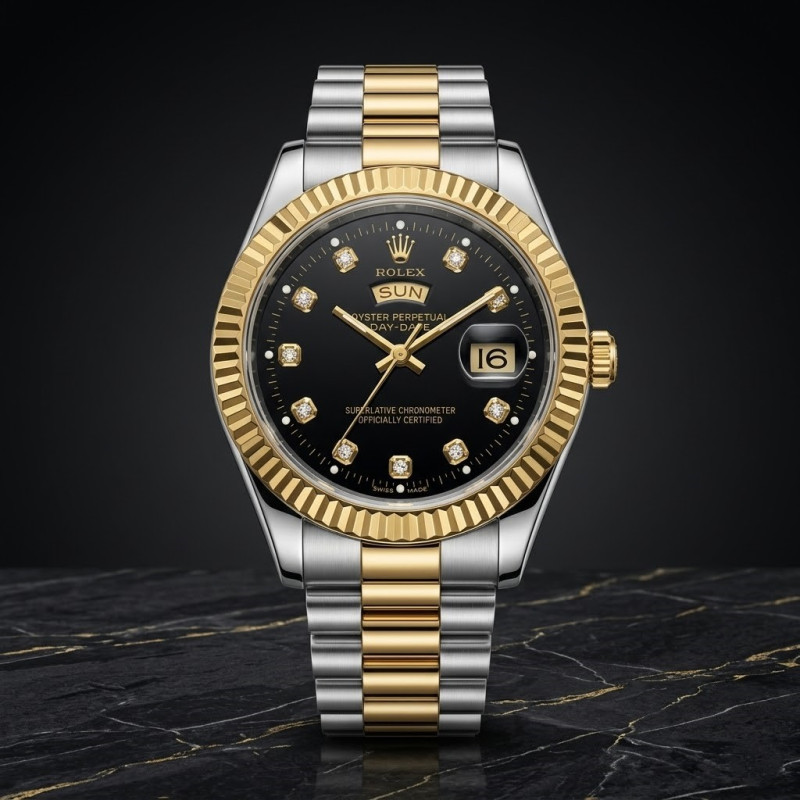 Rolex Quartz Movement Stainless Steel Analog Watch for Men