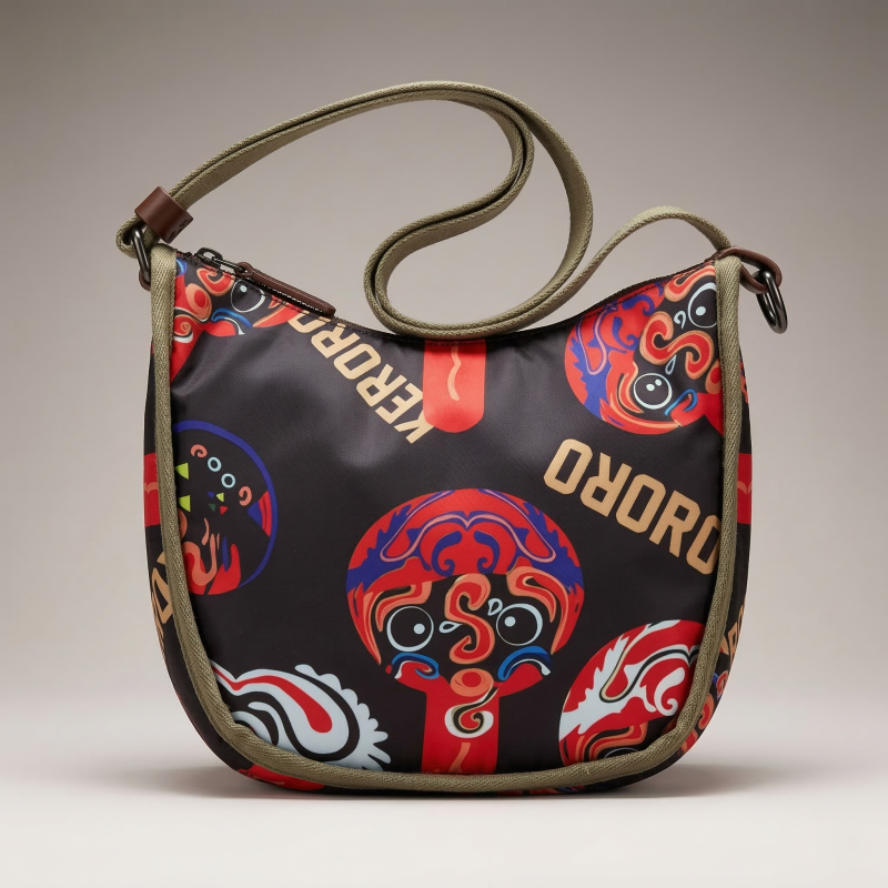 Messenger Shoulder Tide Bag ( black brown color )