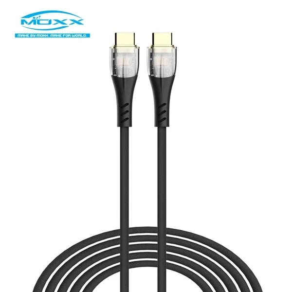 MOXX MDC-15 Type-C to Type-C 60W Fast Charging Cable – High-Speed Power Delivery (PD) & Data Sync Cable for Smartphones, Tablets & Laptops