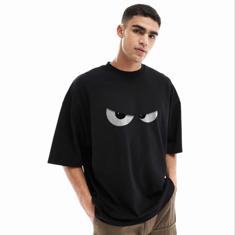 Men's Stylish Drop Shoulder (Black)