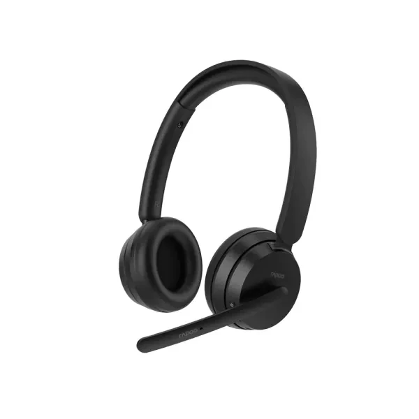 Rapoo H200 Wireless Stereo Headphone (Black) – Dual-Mode Bluetooth Headset with Clear Audio, Built-in Microphone, Ergonomic Comfort & 1-Year Warranty