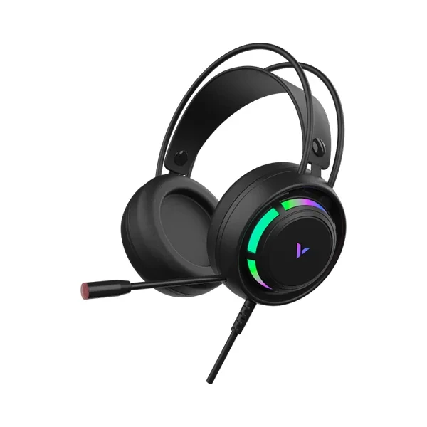 Rapoo VH360 USB Gaming Headset (Black) – Wired Over-Ear Headphone with High-Quality Audio, Noise Isolation, Comfortable Fit & Plug-and-Play Setup