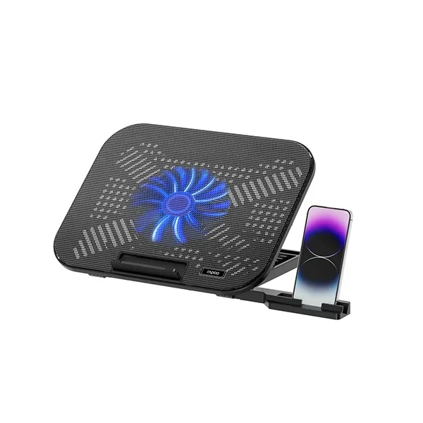 Rapoo CF100 High-Efficiency Laptop Cooling Pad – Black
