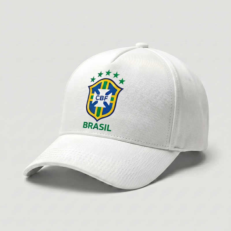 Premium White Brazil National Team Supporter Cap